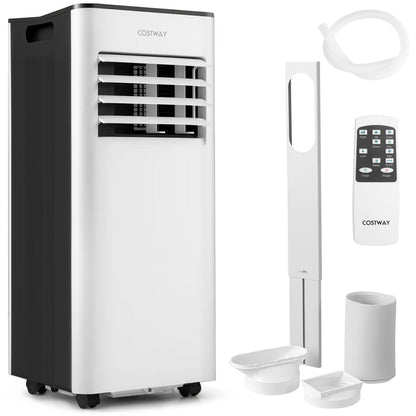 9000 BTU Portable AC 4-In-1 Air Conditioner with Dry and Fan Mode-Black