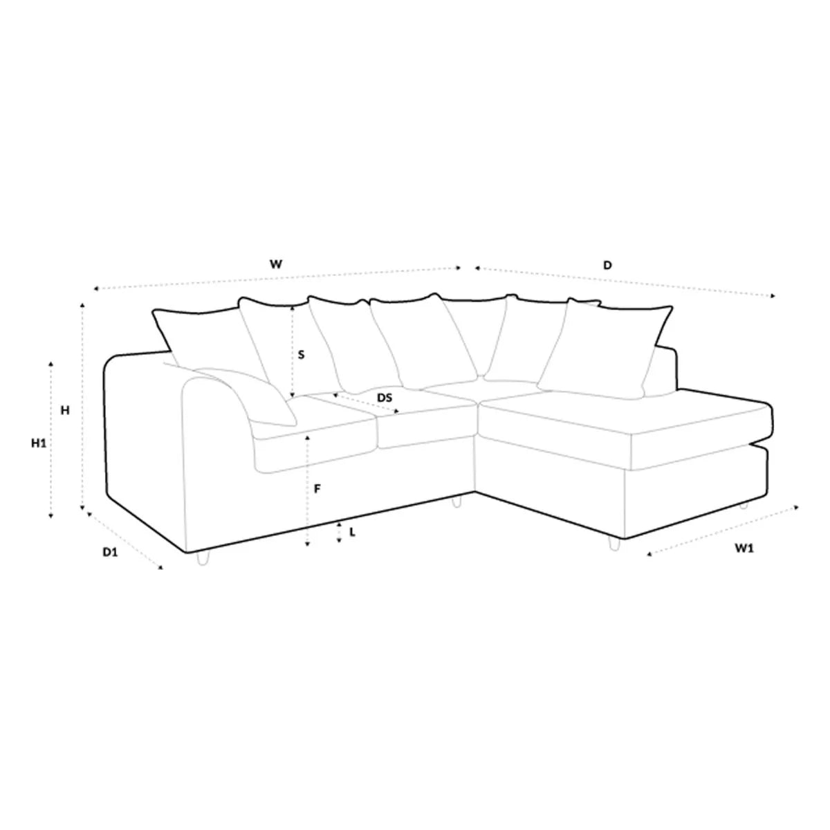 Dorota Fabric Corner Sofa Suite