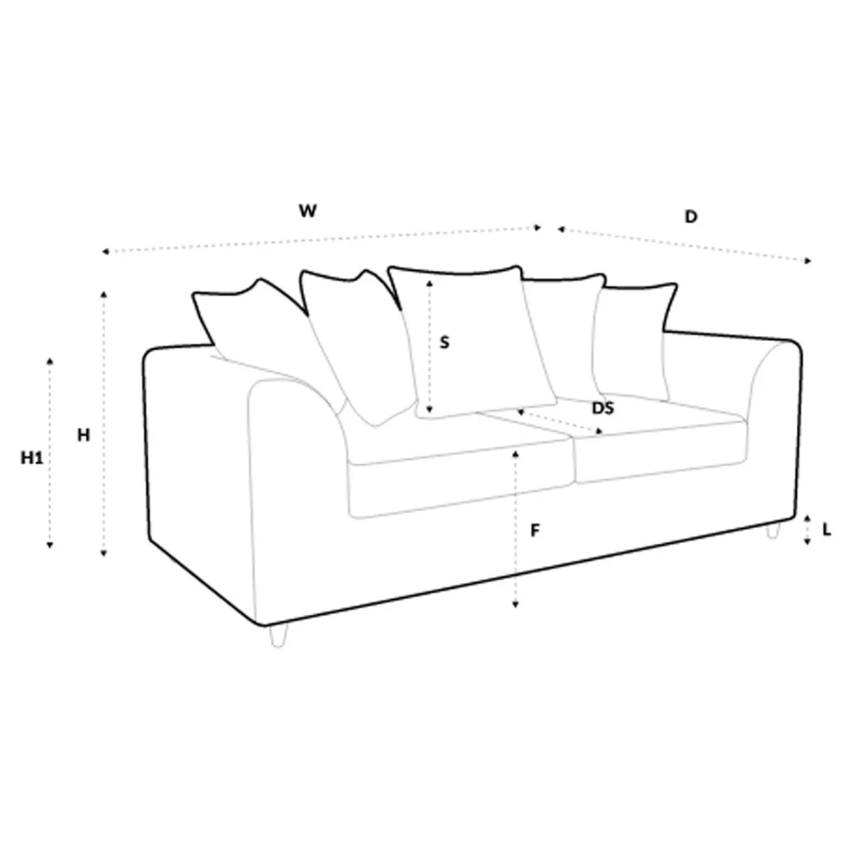 Dorota II Fabric Corner Sofa - Mustard