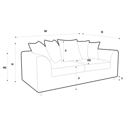 Dorota II Fabric Corner Sofa - Mustard