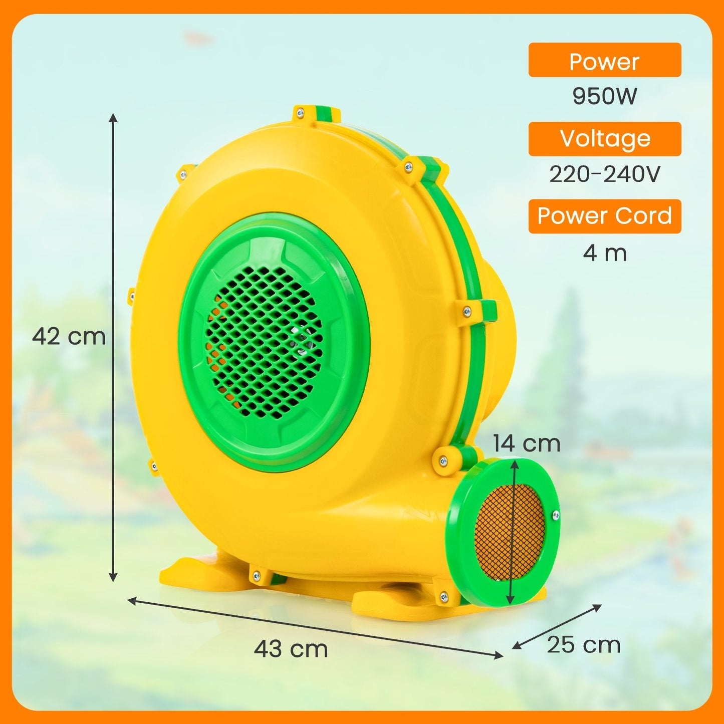 950W Inflatable Blower Air Blower for Bounce House-950W