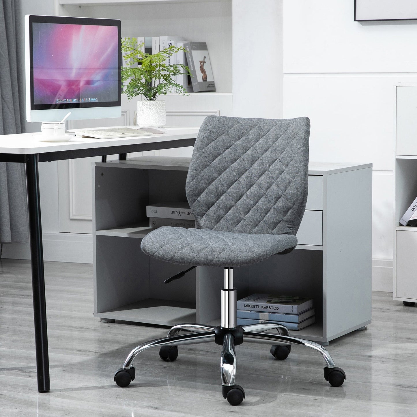 Vinsetto Ergonomic Office Chair 360° Swivel Height Adjustable Home Office Grey