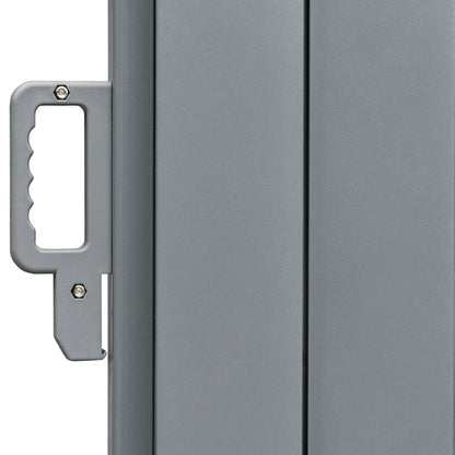 Outsunny 6 x 2m Rozwijana markiza przeciwsłoneczna Ekran ogrodzenia Taras Ogród Ściana Balkon Panel osłonowy Zewnętrzna roleta Prywatność Przegroda √¢‚Ç¨‚Äú Szary