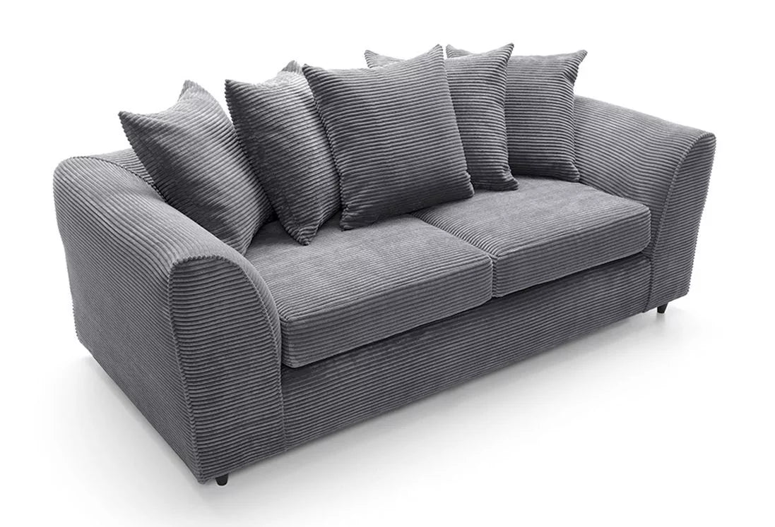 Jill Jumbo 3 Seater Sofa - Grey