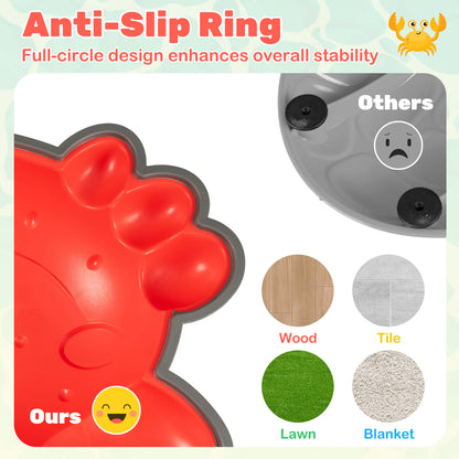 9 Pieces Non-Slip Toddler Stepping Stones for Kids Aged 3+-Colourful