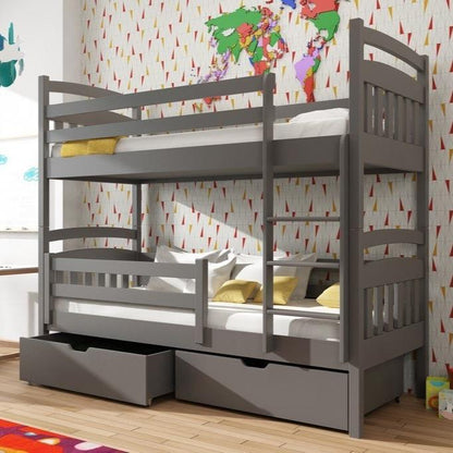 Wooden Bunk Bed Gabi with Storage