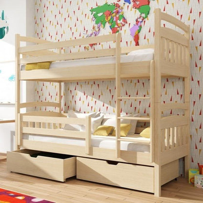 Keswick Wooden Bunk Bed Gabi with Storage