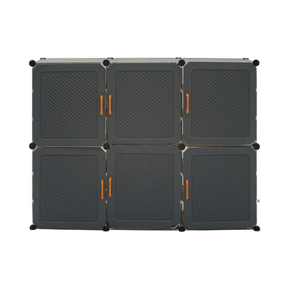Modern Grey Shoe Storage Cabinet