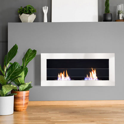 Smallbee Stainless Steel Wall Mount Bioethanol Fireplace Insert