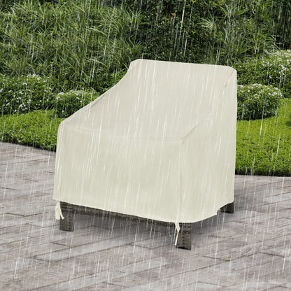 Outsunny 600D Oxford Cloth Pokrowiec na meble Pojedyncze krzesło Ogrodowe Patio Zewnętrzne Ochraniacz Wodoodporny 68x87x44-77cm