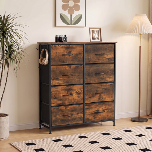 HOMCOM Chest of Drawers in Rustic Brown, image 2