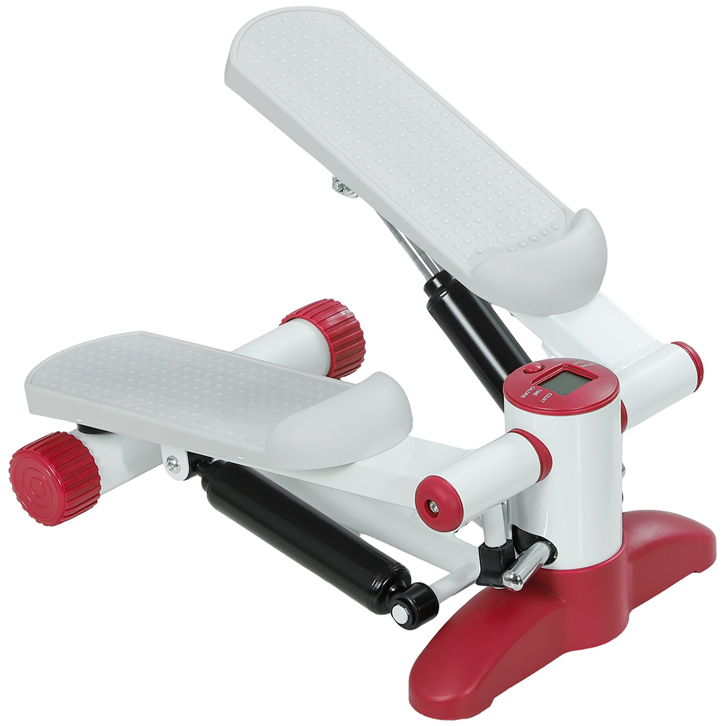 SPORTNOW Mini Stepper, Kompaktowy Stepper do ćwiczeń w domu z monitorem LCD i pedałami antypoślizgowymi, Szary