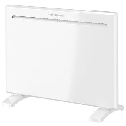 HOMCOM Smart Panel Heater Wall Mounted/Freestanding, Electric Heater with Weekly Timer, Open Window & Anti-Frost, 1000W, White