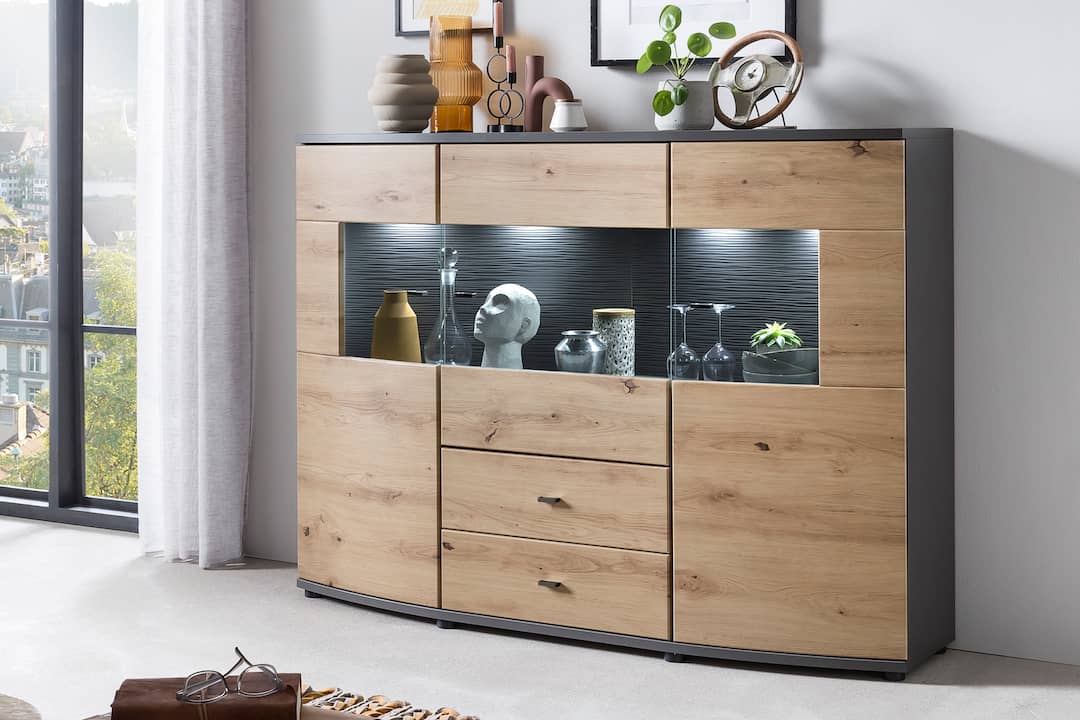 Dera 81 Sideboard Display Cabinet 160cm