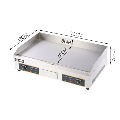 73cm W Stainless Steel Electric Griddle Need to Connect Air Circuit-Breaker