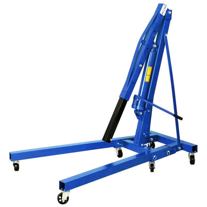 Portable Hydraulic Engine Crane 2 Ton 4400lb Folding Hoist with Hooks