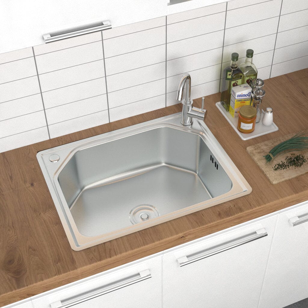 Stainless Steel Kitchen Sink Single Bowl Catering