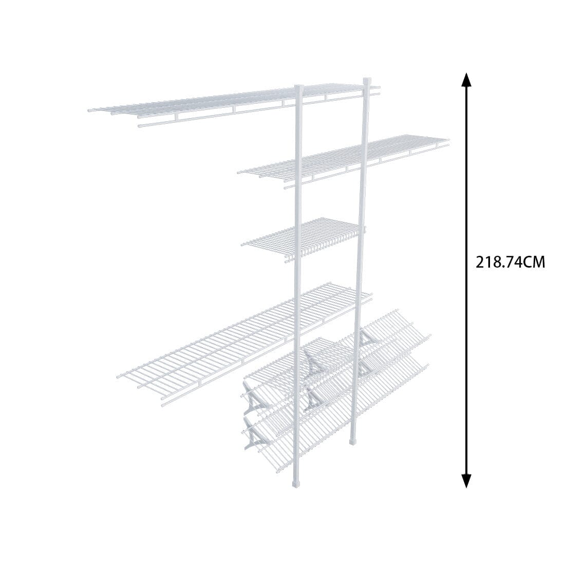 Versatile DIY Closet Set – Durable Steel and Iron Hanging System