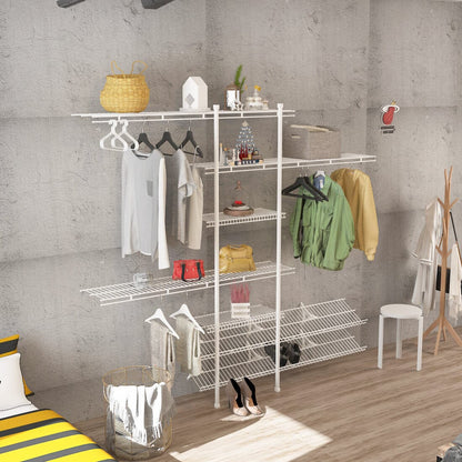 Versatile DIY Closet Set – Durable Steel and Iron Hanging System