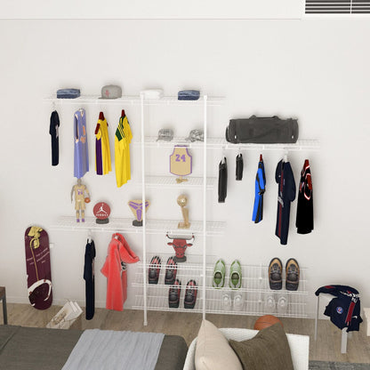 Versatile DIY Closet Set – Durable Steel and Iron Hanging System