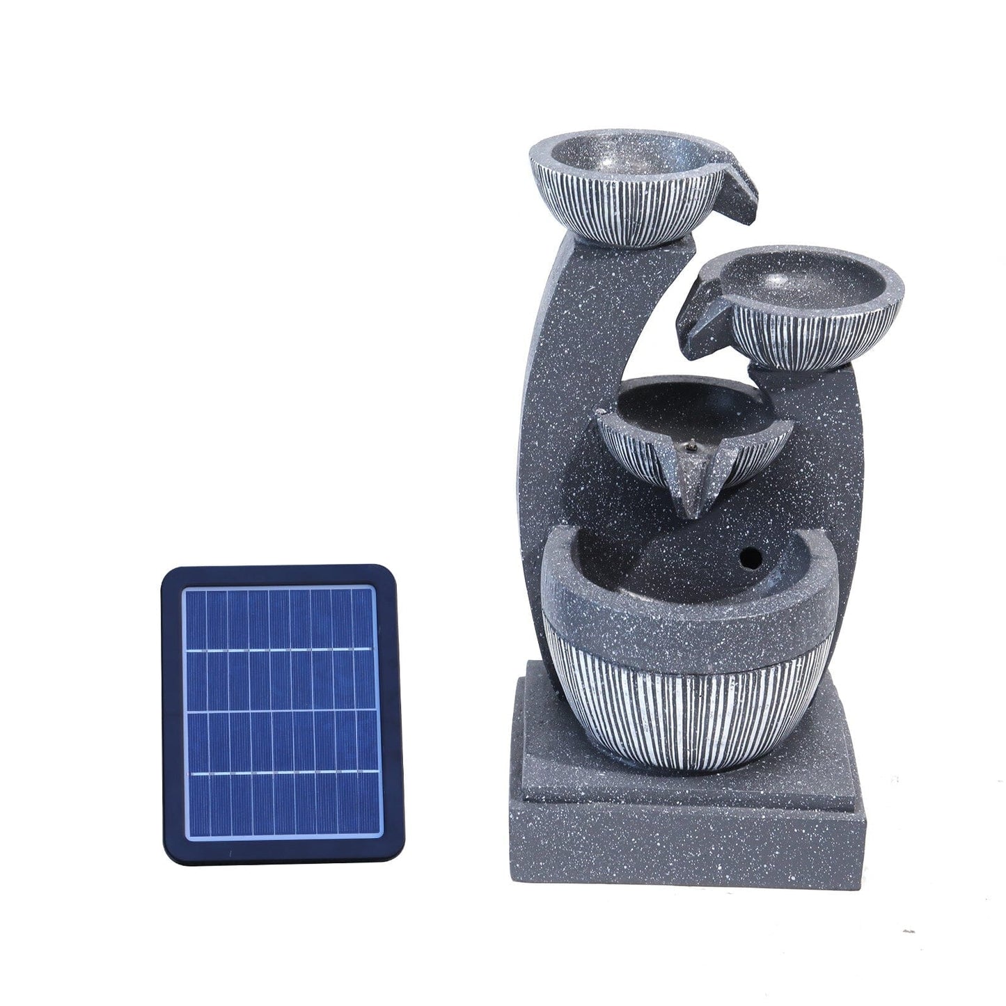 Water Fountain Rockery Decoration Solar Powered for Outdoor Decoration