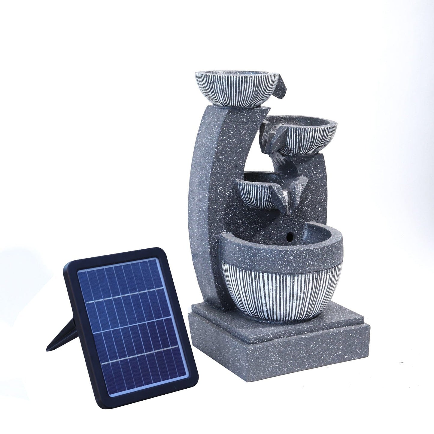 Water Fountain Rockery Decoration Solar Powered for Outdoor Decoration