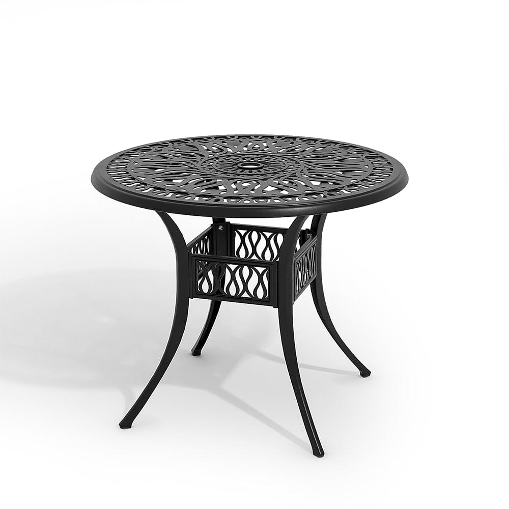 Garden Bistro Table Round Hollow Table with Parasol Hole