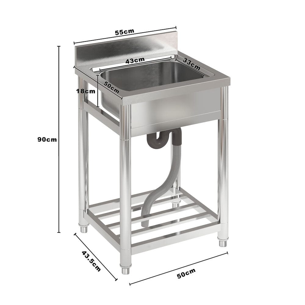 Stainless Steel One Compartment Commercial Sink