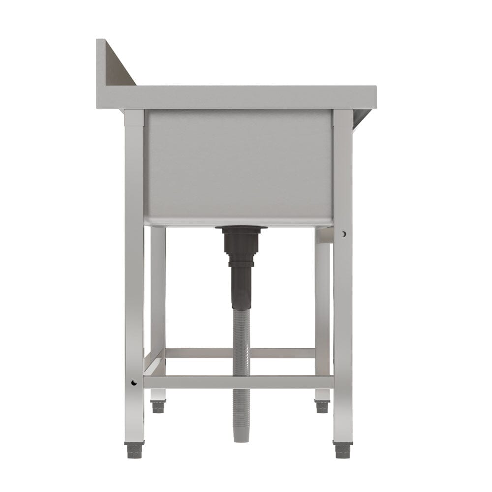 3ft Stainless Steel One Compartment Commercial Sink with Right Drainboard