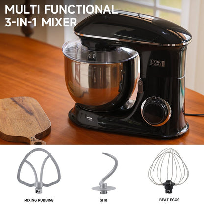 7-Quart Black Household Stand Mixer