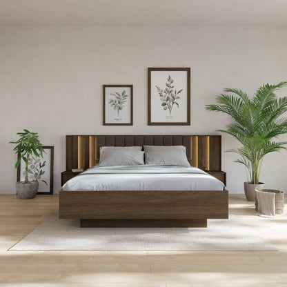 Bed AMARO Oak Dunin