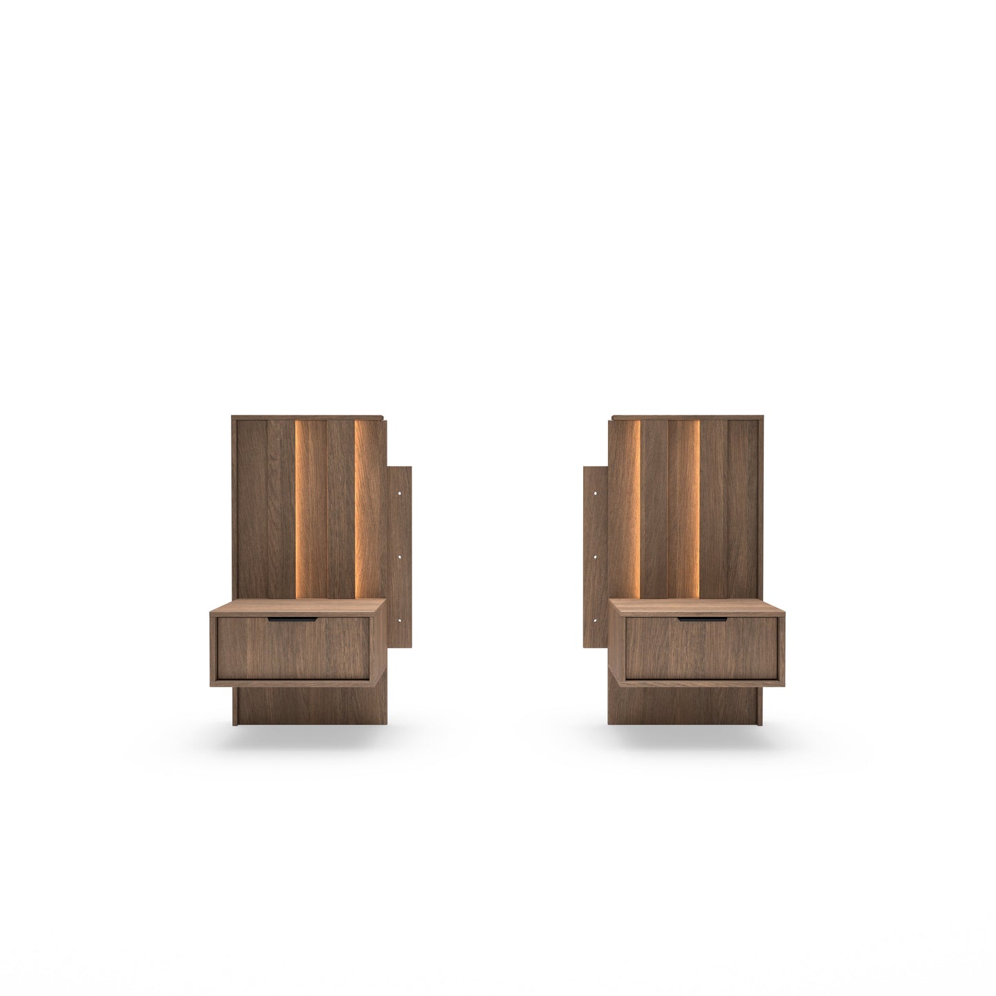Set of Bedside Tables AMARO Oak Dunin
