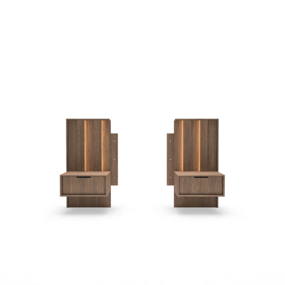 Set of Bedside Tables AMARO Oak Dunin