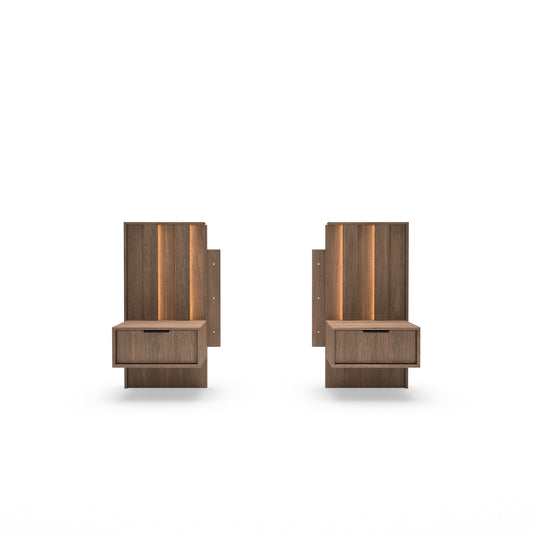 Set of Bedside Tables AMARO Oak Dunin