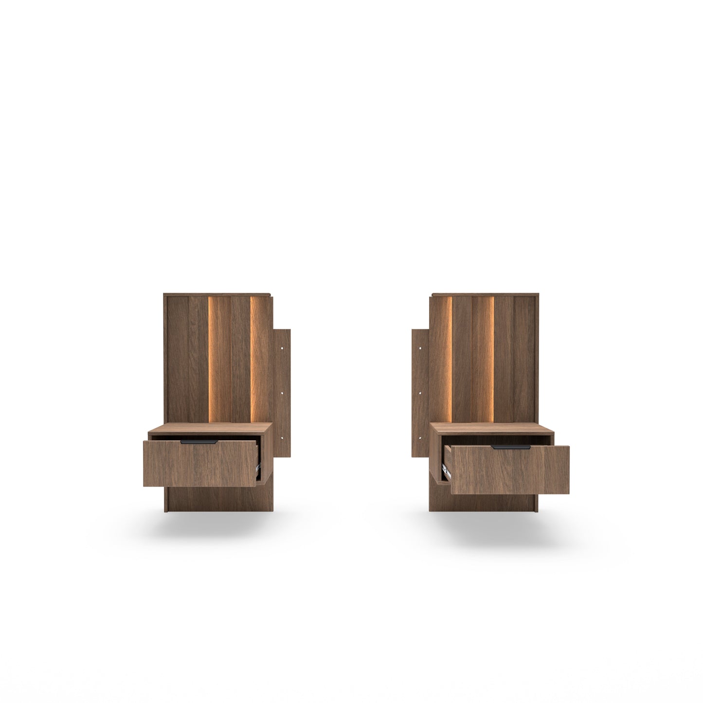 Set of Bedside Tables AMARO Oak Dunin
