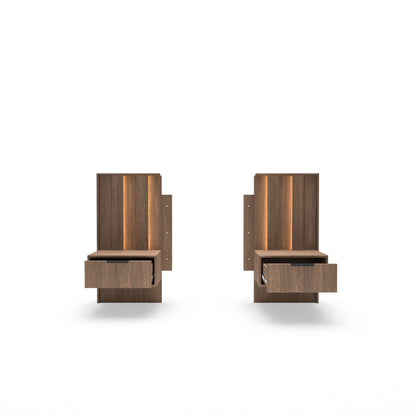 Set of Bedside Tables AMARO Oak Dunin
