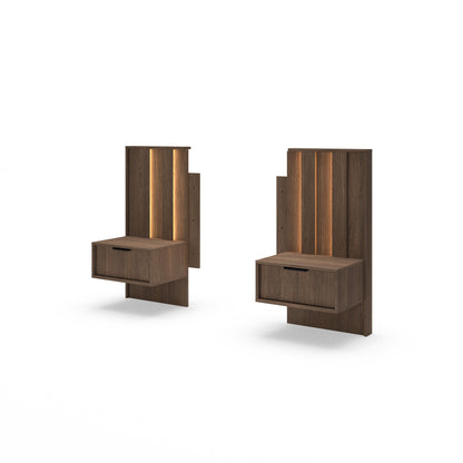 Set of Bedside Tables AMARO Oak Dunin
