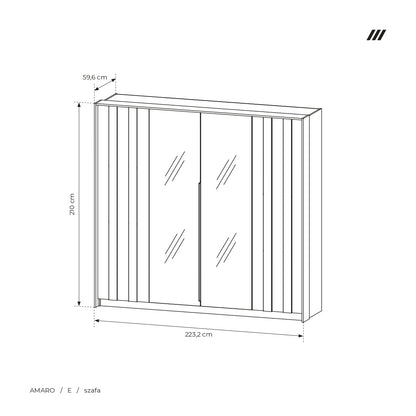 Wardrobe AMARO Oak Dunin