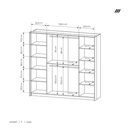 Wardrobe AMARO Oak Dunin