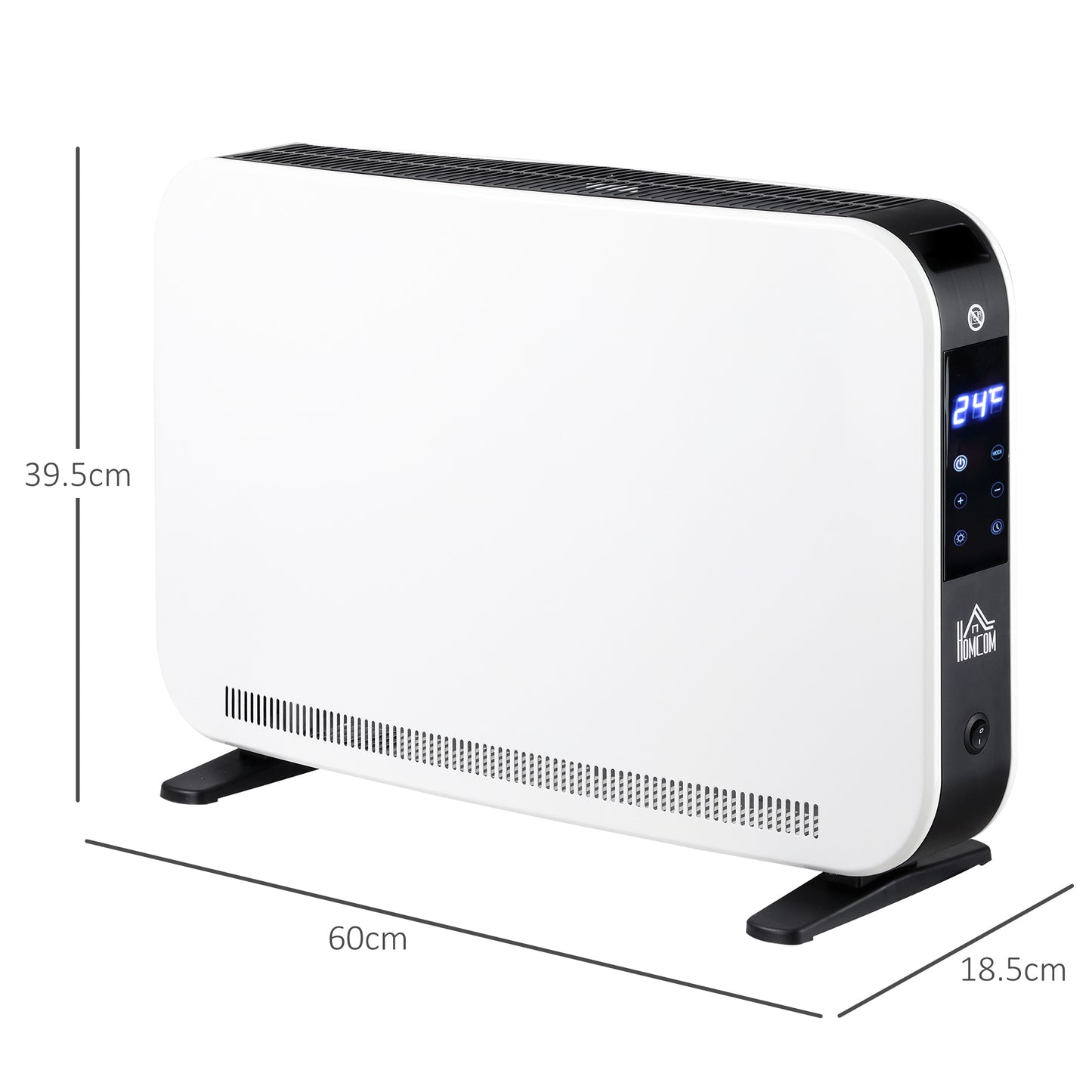 HOMCOM Three-Mode Modern Slimline Heater, 7-35â Temperature