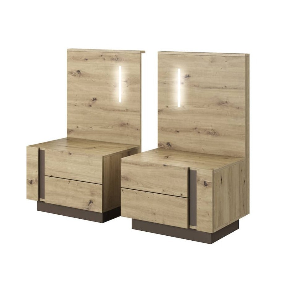 Arco Bedside Cabinets 60cm [Set Of Two]