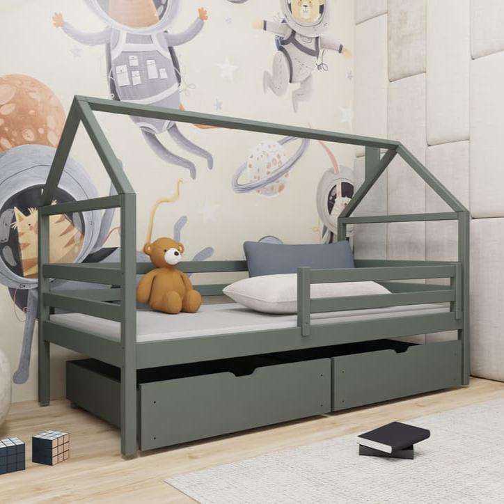 Wooden Single Bed Aaron With Storage