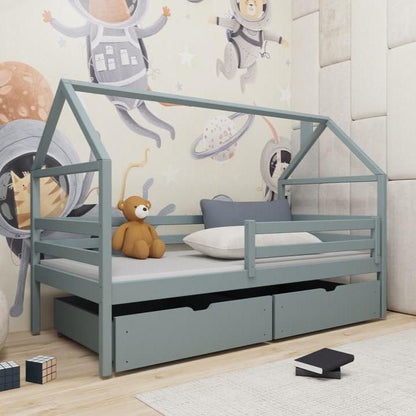 Wooden Single Bed Aaron With Storage