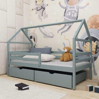 Wooden Single Bed Aaron With Storage