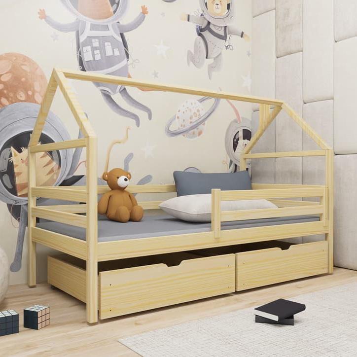 Wooden Single Bed Aaron With Storage