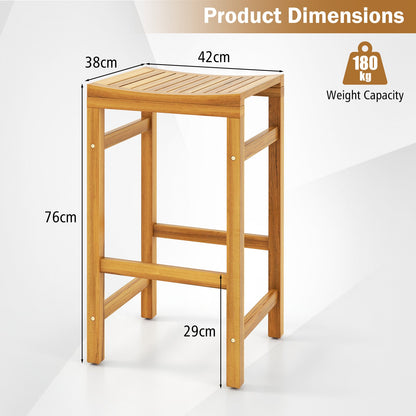 76cm Height Bar Chair with Saddle Shaped Seat and Sturdy Footrest