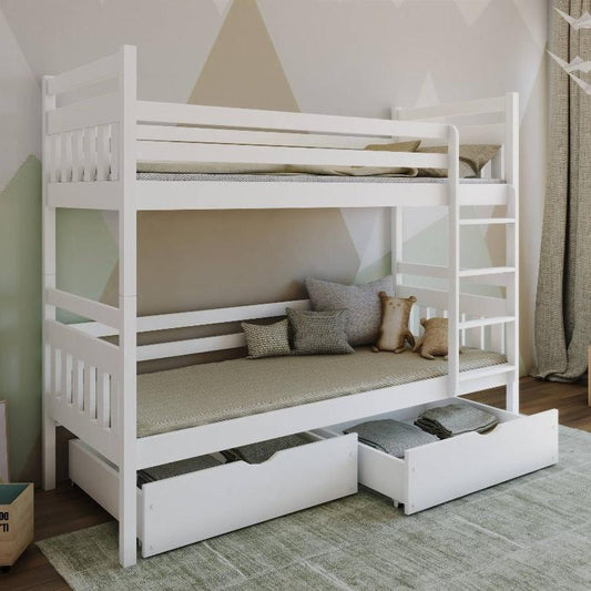 Wooden Bunk Bed Adas with Storage