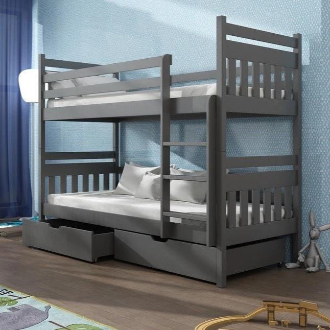 Loughton Wooden Bunk Bed Adas with Storage