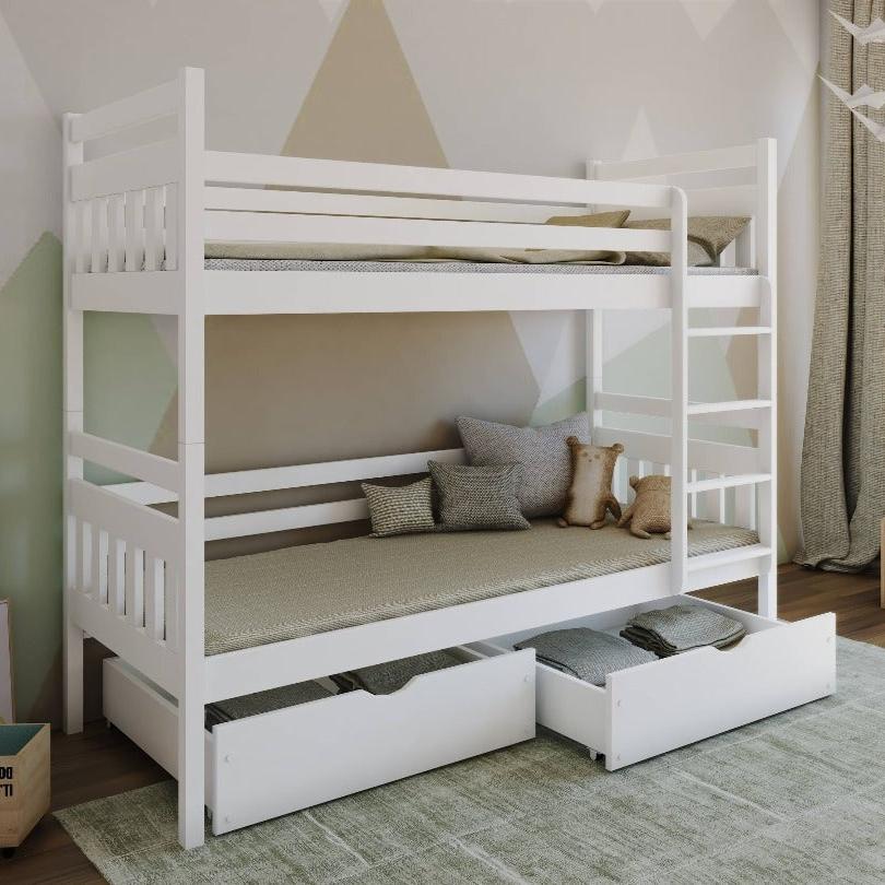 Loughton Wooden Bunk Bed Adas with Storage