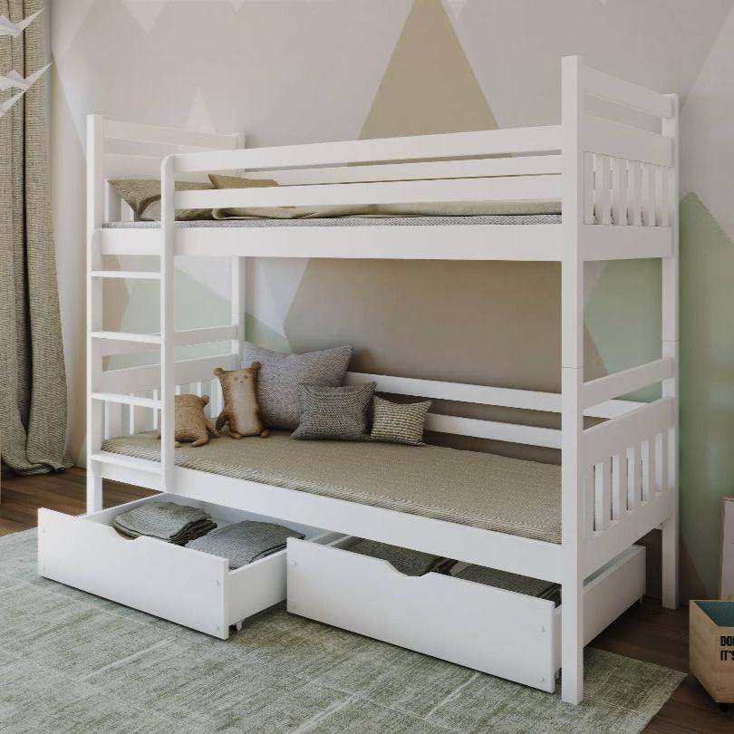 Loughton Wooden Bunk Bed Adas with Storage